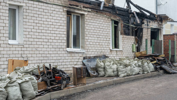 Professional Fire Damage Repair technician working in Stratford, WI